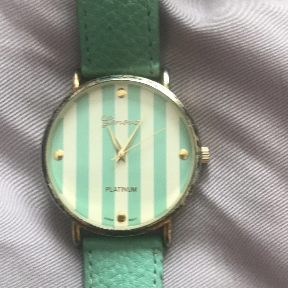 4 for $10 💗💗 Geneva teal and white watch